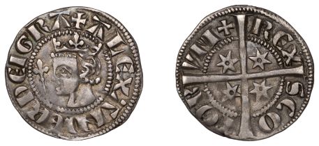 Alexander III (1249-1286), Second coinage, Sterling, class Mb1, mm. cross potent on obv., cr...