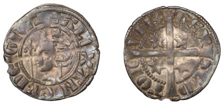 Alexander III (1249-1286), Second coinage, Sterling, class Mc2, mm. plain cross, bust left w...