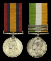 Queen's South Africa 1899-1902, no clasp (C. Fuller. Sto. H.M.S. Barracouta.) impressed nami...