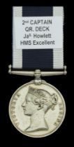 Royal Navy L.S. & G.C., V.R., narrow suspension (Jas Howlett, 2nd C. Qr. Dk, H.M.S. Excellen...