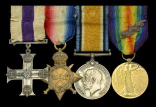 A Great War 'Western Front' M.C. group of four awarded to Temporary Second Lieutenant (later...