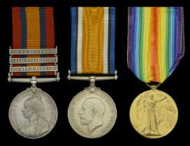 Three: Captain W. Hayward, Royal Engineers, who was accidentally shot whilst serving with th...