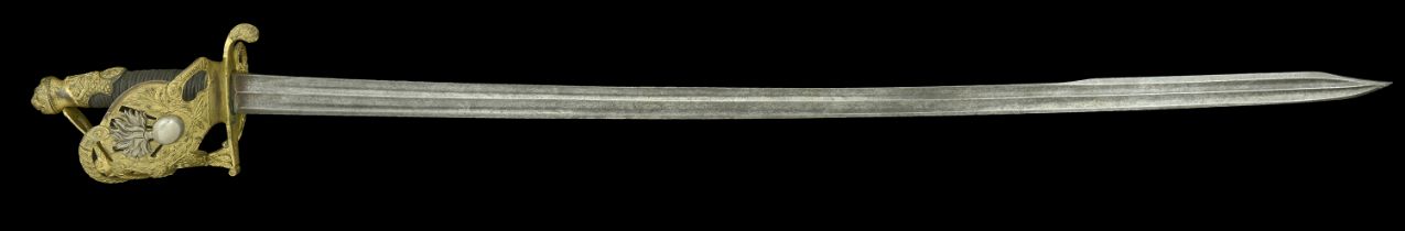 An Imperial Guard Horse Grenadier's Officer's Sword. An exceptionally rare, massive sword,...