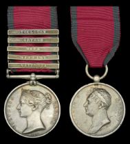 The Peninsula and Waterloo pair awarded to Captain Charles Gregorie, 13th Light Dragoons...