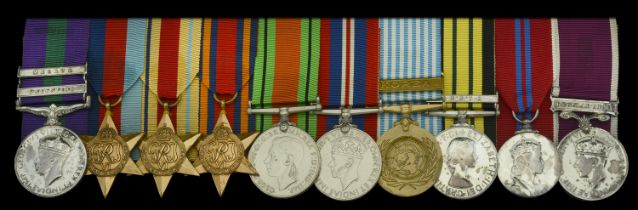 Ten: Major C. Cox, Nottinghamshire and Derbyshire Regiment, late Black Watch General Serv...