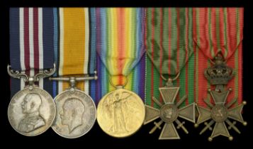 A Great War M.M. group of five awarded to Warrant Officer A. J. Le Sueur, 60th Canadian Infa...