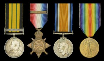 Four: Sapper A. V. Hobbs, Royal Engineers Africa General Service 1902-56, 1 clasp, Somali...