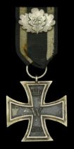 Germany, Prussia, Iron Cross 1870, Second Class breast badge with 25 Years Jubilee Oak Leave...