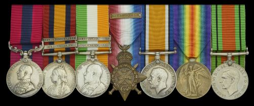 A fine Great War 'Mesopotamia 1917' D.C.M. group of seven awarded to Company Sergeant-Major...