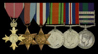 A post-War O.B.E. group of six awarded to Lieutenant-Colonel J. D. B. Thornton, Royal Corps...