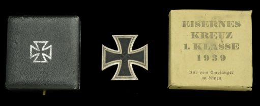 An Iron Cross First Class 1939 in its Original Presentation Case and with the Matching Maker...