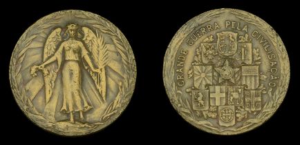 Brazil, Republic, Allied Victory Medal 1914-19, by Casa de Moeda, Rio de Janeiro, bronze, la...