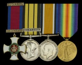 A rare West Africa D.S.O. group of four awarded to Lieutenant-Colonel R. G. Merriman, Royal...