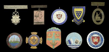A Selection of Miscellaneous Nursing Lapel Badges. Comprising Bolingbroke & Battersea Hospi...