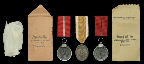 Second World War Medals. A West Wall Medal in heavy metal, retaining all original factory b...