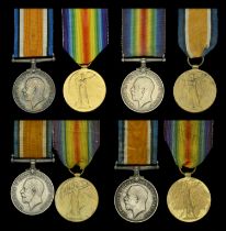 Pair: Captain R. M Adams, Corps of Canadian Railway Troops British War and Victory Medals (...