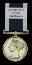 Royal Navy L.S. & G.C., V.R., narrow suspension (Rd Hills Capt. Hold H.M.S. Repulse) engrave...