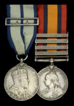 Pair: Major F. J. Graeme, Royal Garrison Artillery Queen's South Africa 1899-1902, 4 cla...