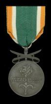 Germany, Third Reich, German/Indian Legion 'Azad Hind' Combatant's Medal in Bronze with Swor...