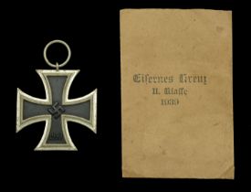 A scarce type Iron Cross Second Class 1939 in its Original Presentation Packet. A particula...