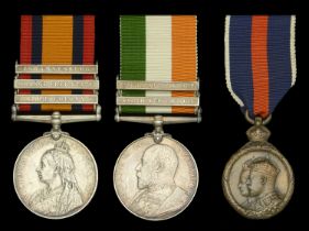 Three: Private R. Puddy, Coldstream Guards Queen's South Africa 1899-1902, 3 clasps, Cape...