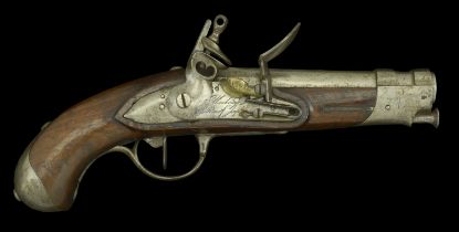 A French Army Gendarme An.IX Pattern Pistol. Of the pattern carried by Army standard bearer...