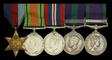 Five: Squadron Leader N. Walton, Royal Air Force 1939-45 Star; Defence and War Medals 193...