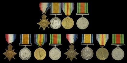 Four: Acting Sergeant E. W. Stevens, Somerset Light Infantry 1914-15 Star (1990 Pte. E. W....