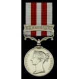 The Indian Mutiny Medal awarded to Master Walter Smith, one of the 'Ragged Fusiliers' of La...