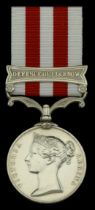 The Indian Mutiny Medal awarded to Master Walter Smith, one of the 'Ragged Fusiliers' of La...