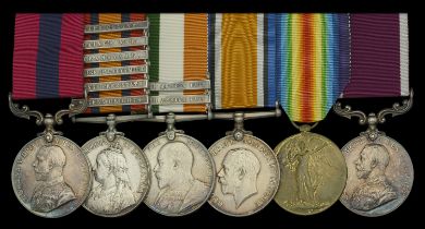 A Great War 'Bourlon Wood 1917' D.C.M. group of six awarded to Acting Regimental Sergeant-Ma...