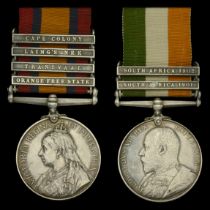 Pair: Lance-Corporal H. Sargent, Royal Engineers Queen's South Africa 1899-1902, 4 clasps...