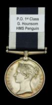 Royal Navy L.S. & G.C., V.R., narrow suspension (G. Hounsom, P.O. 1 Cl. H.M.S. Penguin.) imp...