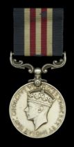 A Second War 'Anzio beachhead' Immediate M.M. awarded to Sergeant R. W. Hetherington, 156th...