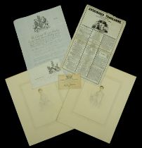 A Duke of Wellington Funeral Pass dated 18 November 1852. The Funeral Pass is for the inhab...
