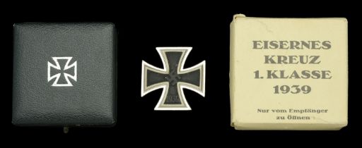 An Iron Cross First Class 1939 in its Original Presentation Case and with the Matching Maker...