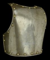 A French Cuirrassier's M.1807 Backplate. Nine brass studs along the bottom edge and six aro...