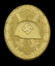 Germany, Third Reich, Gold Wound Badge 1939, zinc type retaining all original finish, maker'...