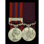Pair: Colour-Sergeant J. T. Hammond, Royal Welsh Fusiliers India General Service 1854-95,...