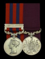 Pair: Colour-Sergeant J. T. Hammond, Royal Welsh Fusiliers India General Service 1854-95,...