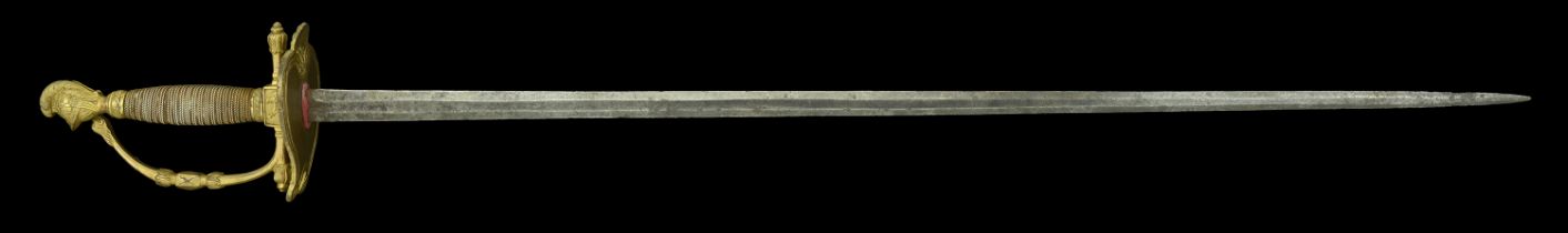 A French Navy Admiral and General Staff Officer's Sword M. An.XII (1803).â€¨Overall 97cm long,...