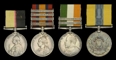 Four: Driver W. J. Cartwright, Royal Field Artillery Queen's Sudan 1896-98 (19518 Dr: W....