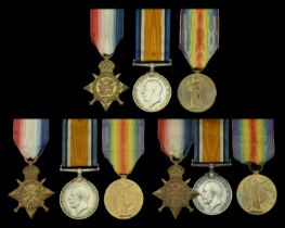 Three: Sapper W. H. Smith, Royal Engineers 1914 Star (17246 Sapr: W. H. Smith. R.E.); Briti...