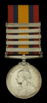 Queen's South Africa 1899-1902, 5 clasps, Cape Colony, Tugela Heights, Orange Free State, Re...