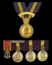 The Royal Warrant Holders' Association Medals worn by J. H. Whitehorn, Esq., M.V.O., Head of...