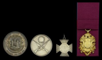 Miscellaneous Shooting Medals. A First Surrey Rifle Volunteers Medal, 43mm, silver, the rev...