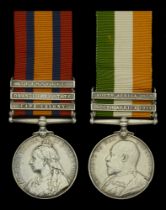 Pair: Private B. Proll, Somerset Light Infantry Queen's South Africa 1899-1902, 3 clasps,...