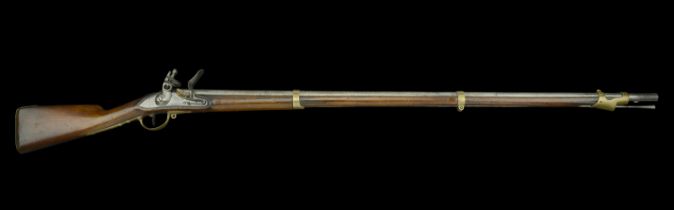 A French Marine Flintlock M.1786/An.IX 1800 Musket. Overall length 152cm, barrel 114cm. Loc...