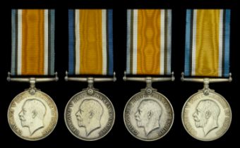 British War Medal 1914-20 (4) (4505 Pte. P. L. McLaren. Sco. H.; 43621 Pte. J. McLaren. Sco....