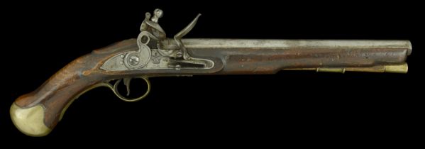 A British 1805 Dated Trafalgar P.1801 Long Sea Service Pistol. An excellent example, the wo...